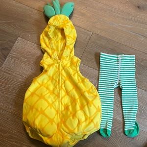 WORN ONCE- infant pineapple costume size 3-6
